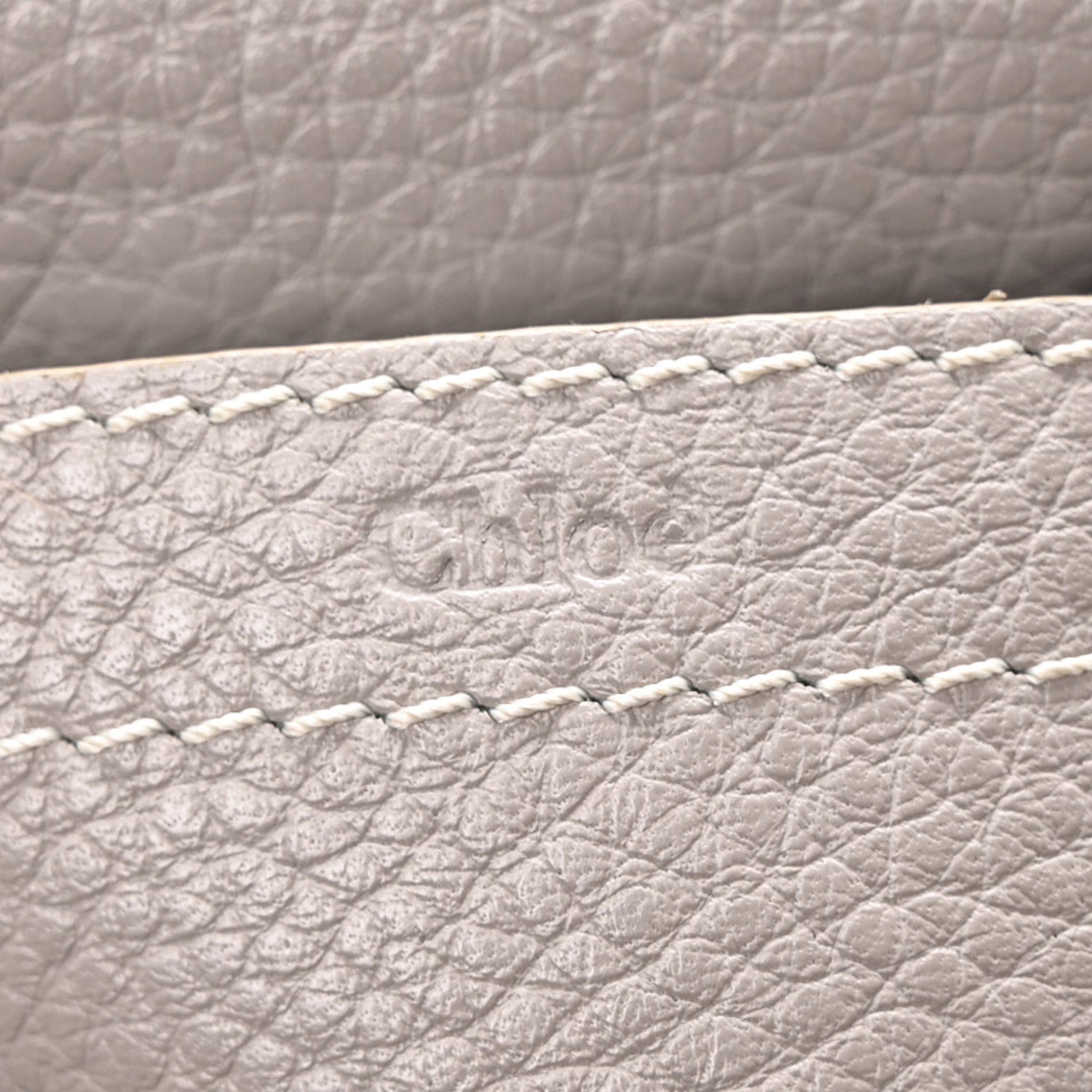 Chloe Grained Calfskin Small Marcie Saddle Bag Cashmere Grey 6 of 10