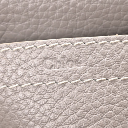 Chloe Grained Calfskin Small Marcie Saddle Bag Cashmere Grey 6 of 10