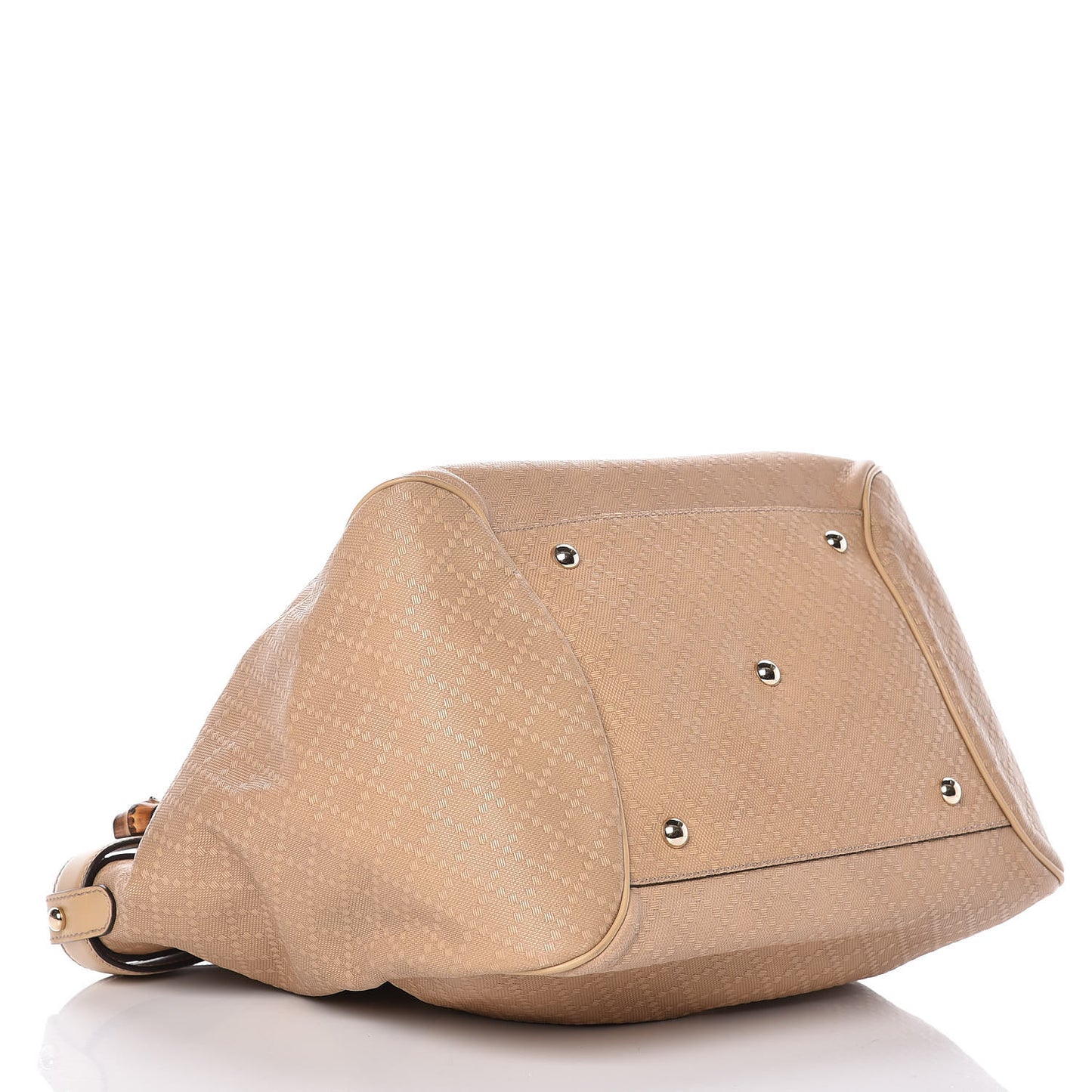 Diamante Medium Bamboo Buckle Tote Beige
