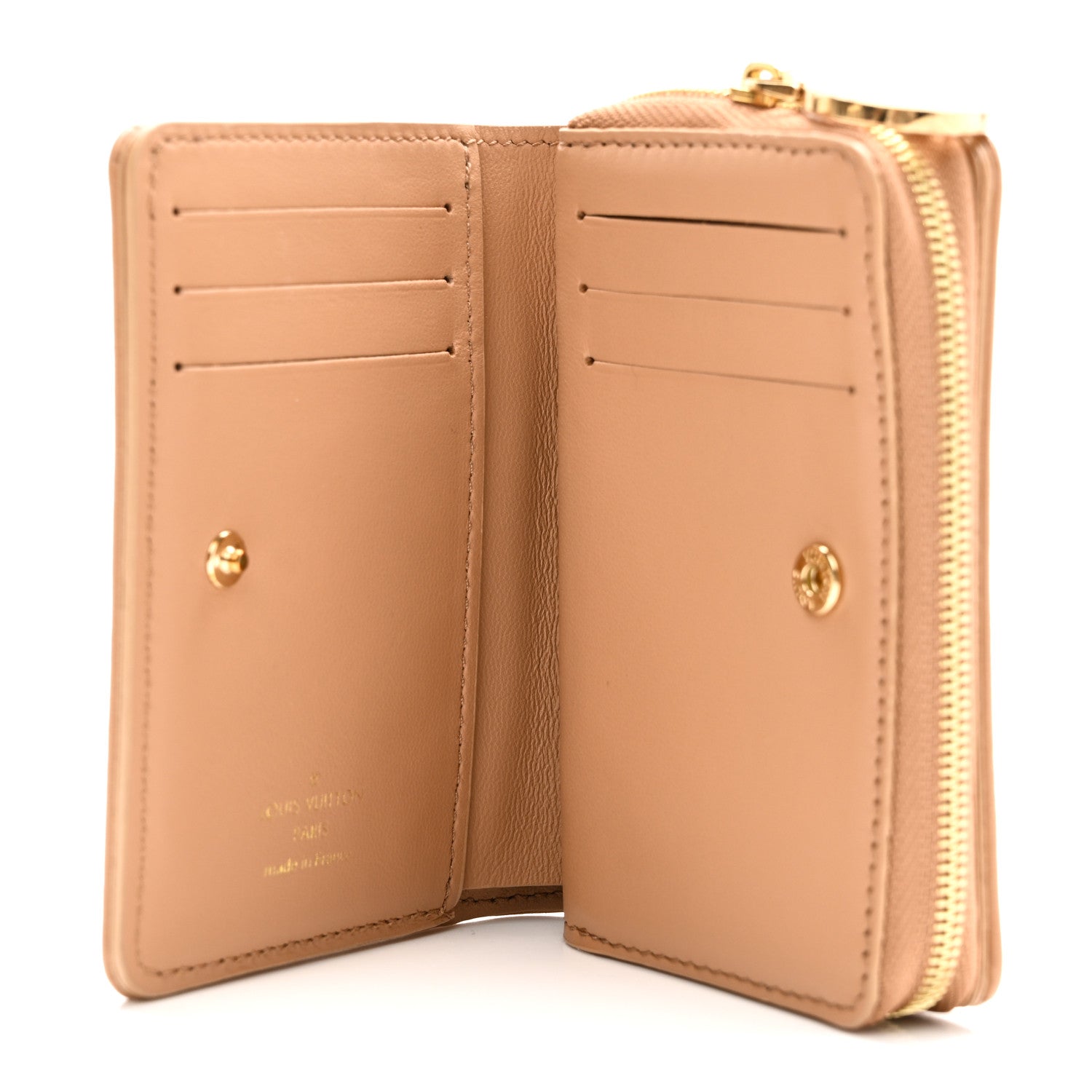 Louis Vuitton Lambskin Embossed Monogram Lou Coussin Wallet Camel 6 of 9