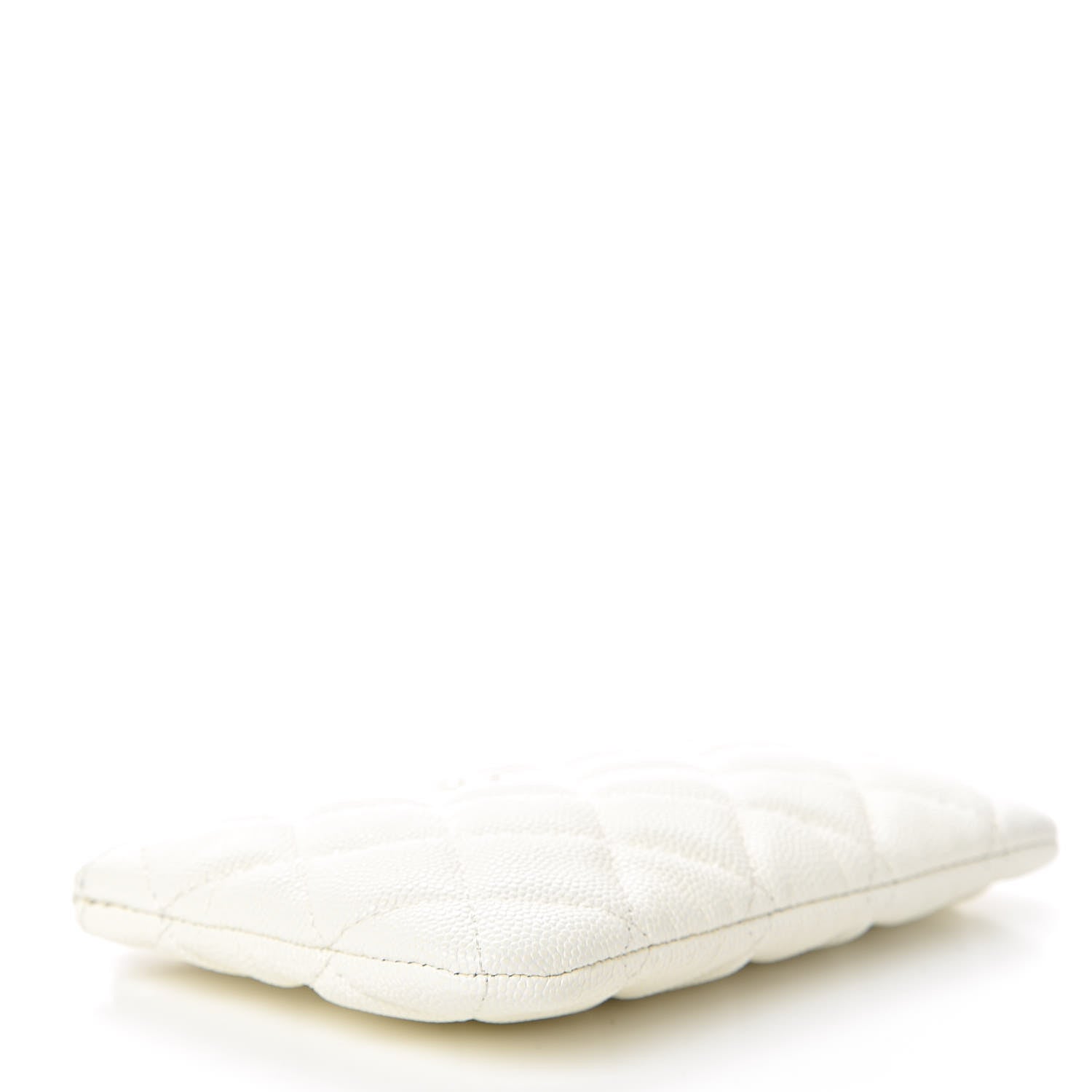 Chanel Caviar Quilted Small Cosmetic Case White 4 of 8