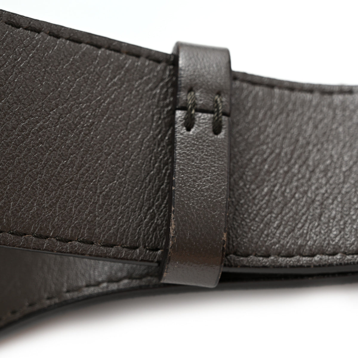 Chloe Calfskin Crocodile Embossed Small C Double Carry Profound Brown 13 of 15