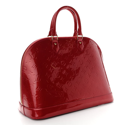 Louis Vuitton Vernis Alma MM Pomme D'Amour 3 of 9