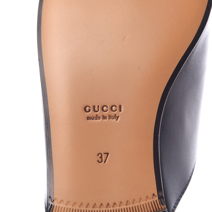 Gucci Calfskin Womens Princetown Slippers 37 Black 6 of 10