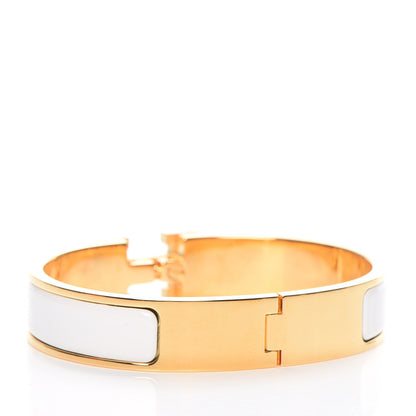 Hermes Enamel Narrow Clic Clac H Bracelet PM White 3 of 6