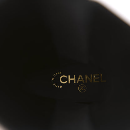 Chanel Calfskin Tall Boots 36.5 Black 7 of 11