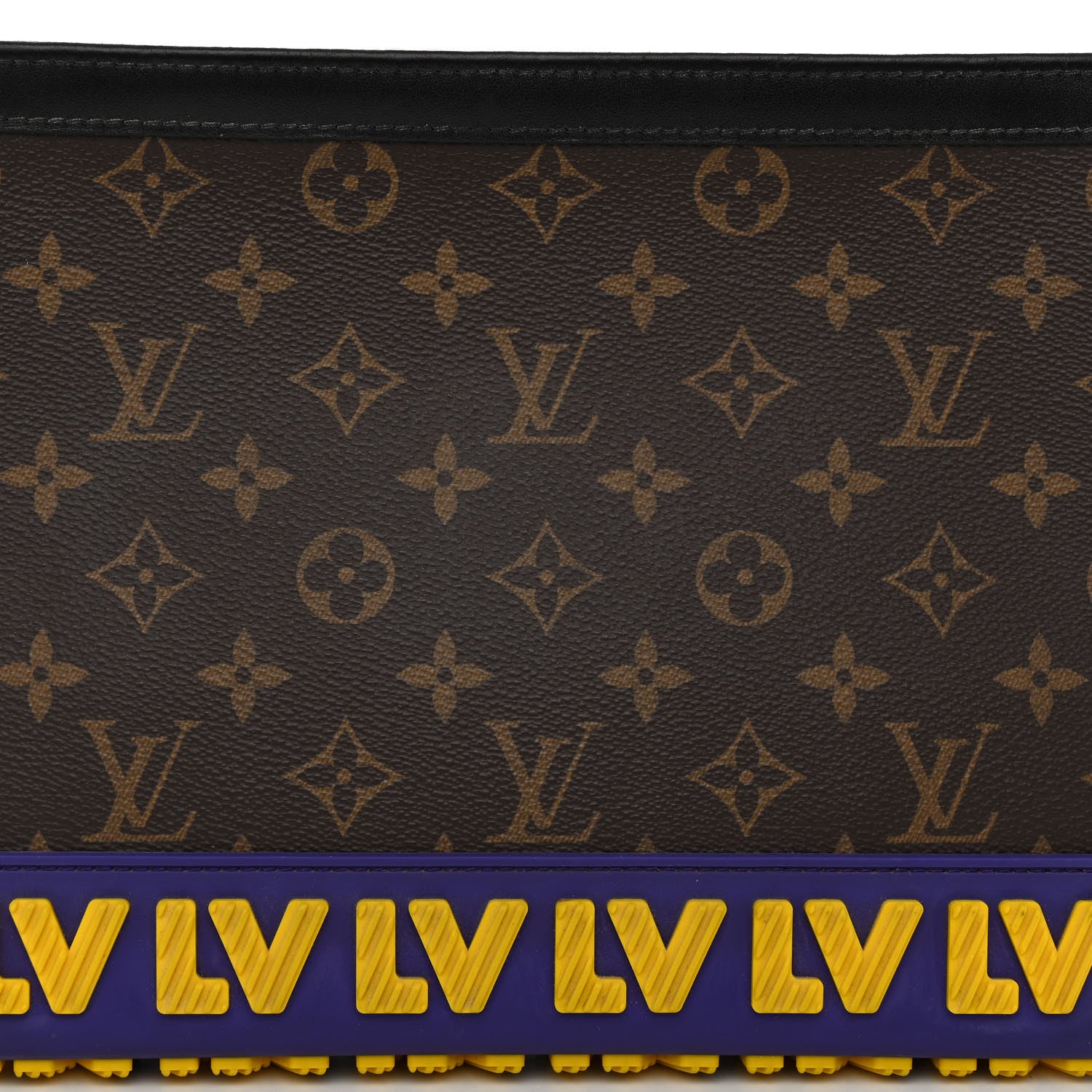 Louis Vuitton Monogram LV Rubber Pochette Voyage MM 7 of 9