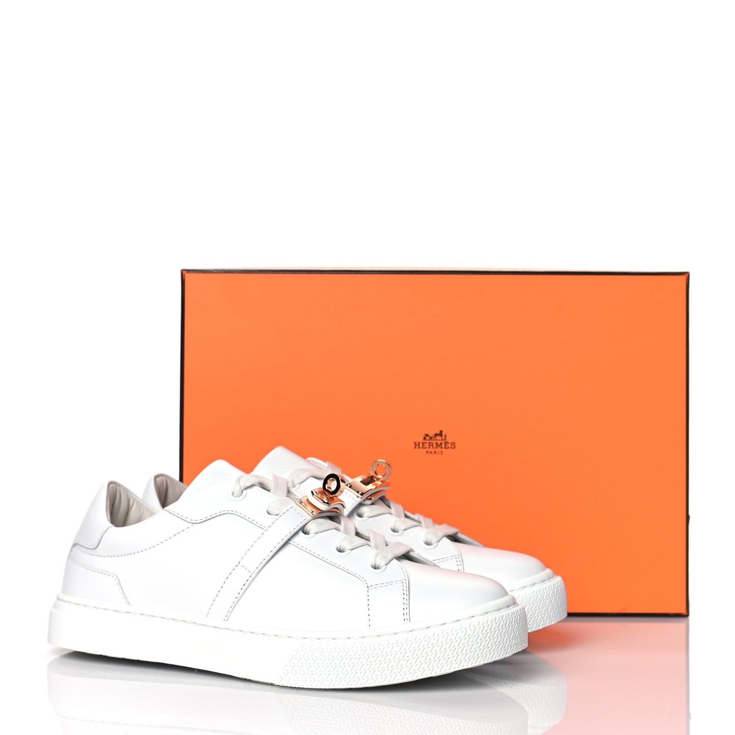 Calfskin Day Sneakers 37.5 White