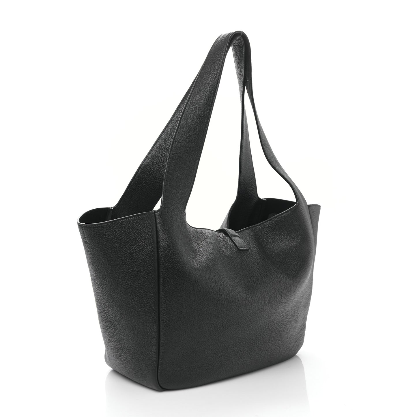 Grained Deerskin Bea Tote Black