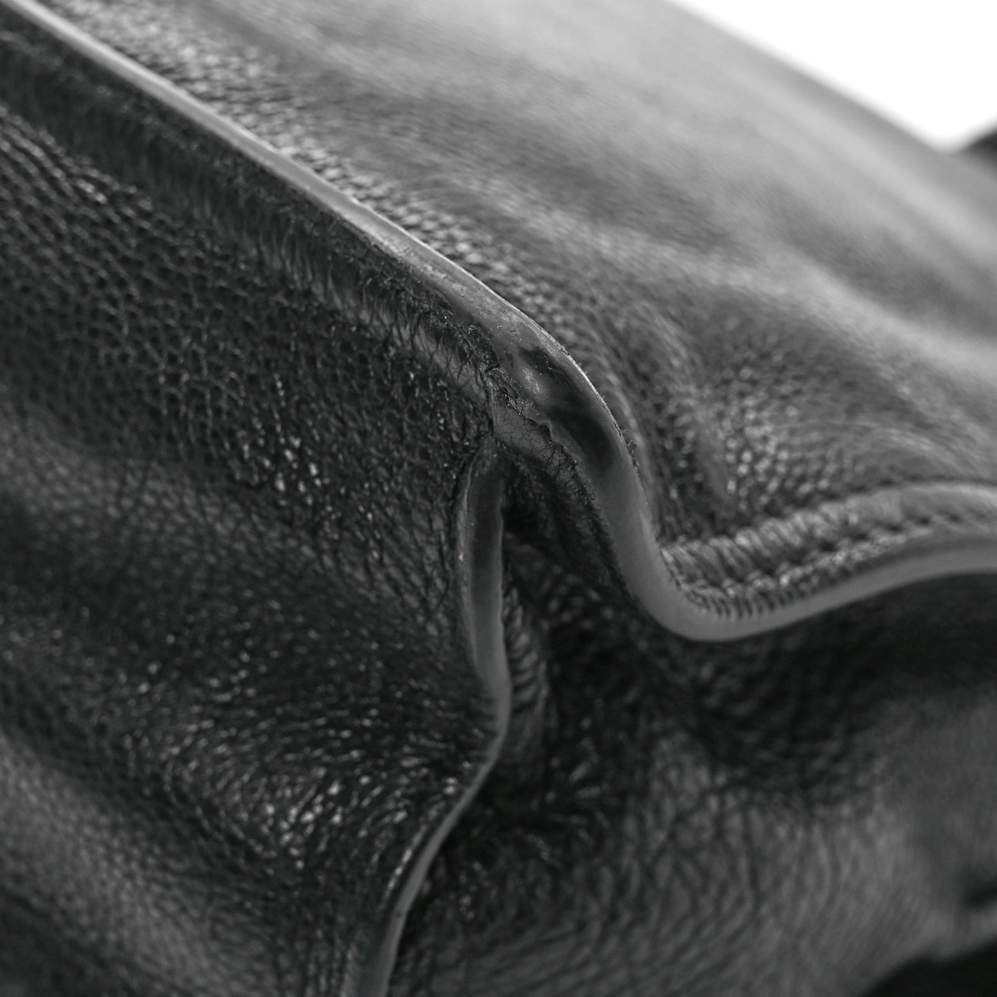 Glace Calf Etiquette Flap Black Astrale