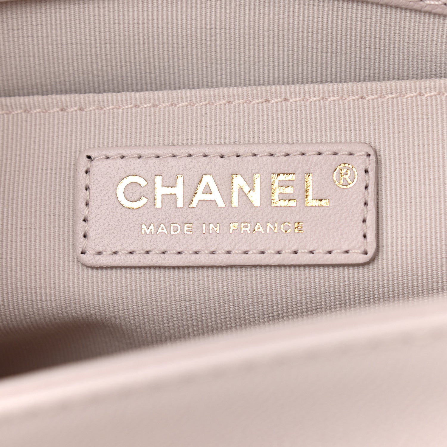 Chanel Caviar Quilted Chain Around Medium Boy Flap Light Purple 6 of 10
