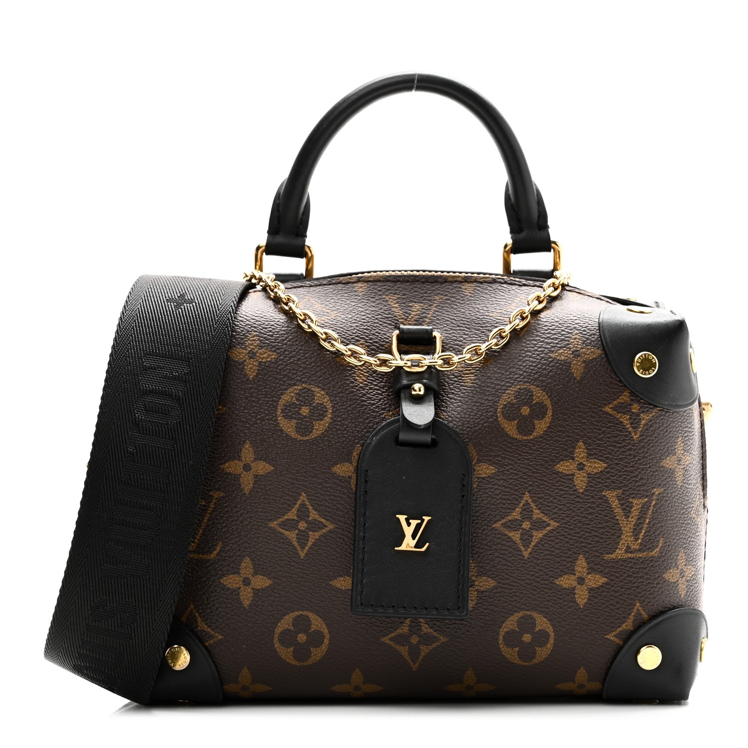 Louis Vuitton Monogram Petite Malle Souple Black 1 of 9