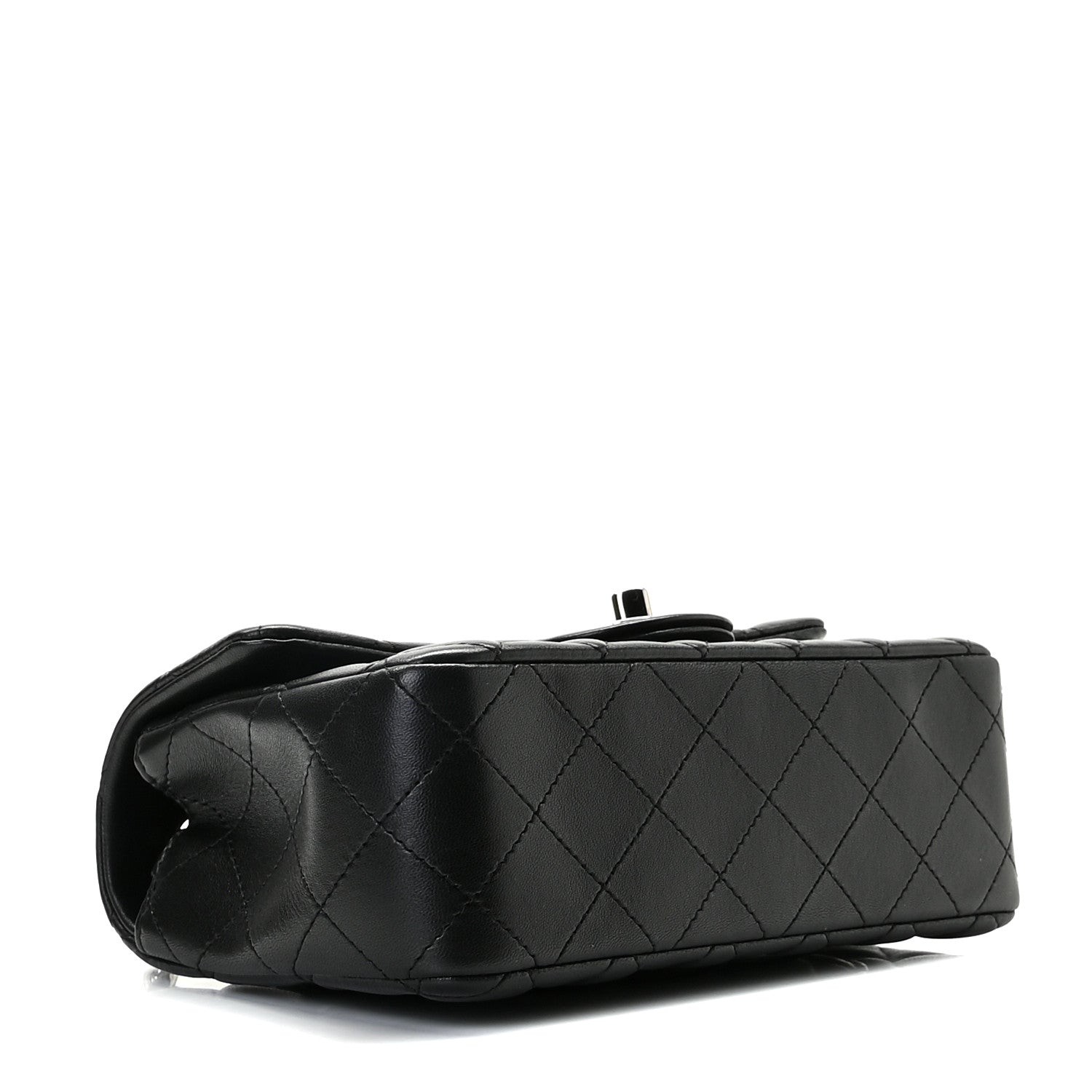 Chanel Lambskin Quilted Mini Rectangular Flap Black 4 of 10