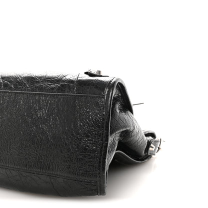 Balenciaga Agneau Arena Silver Hardware Medium Le City Black 10 of 10