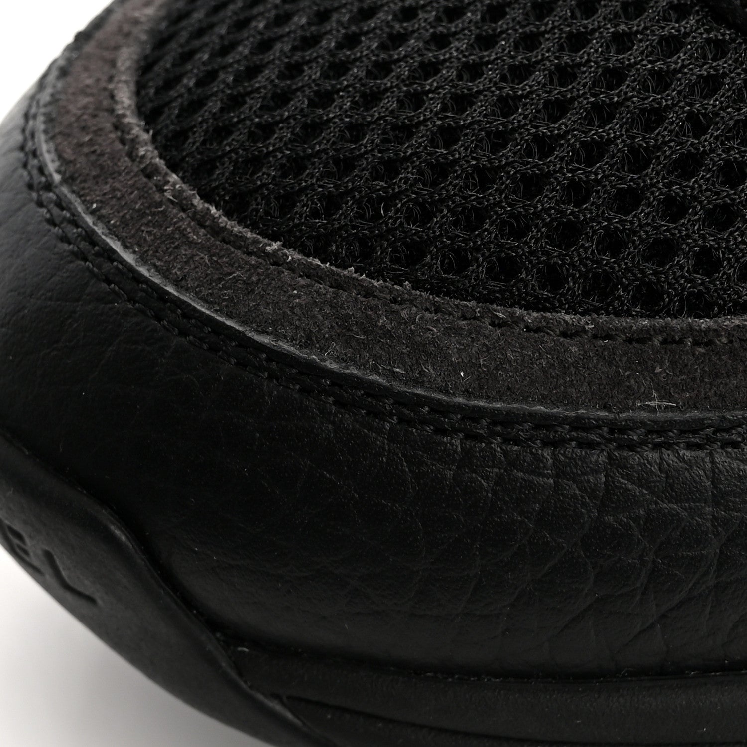 Chanel Mesh Suede Grained Calfskin Womens CC Sneakers 38 Black White 11 of 12