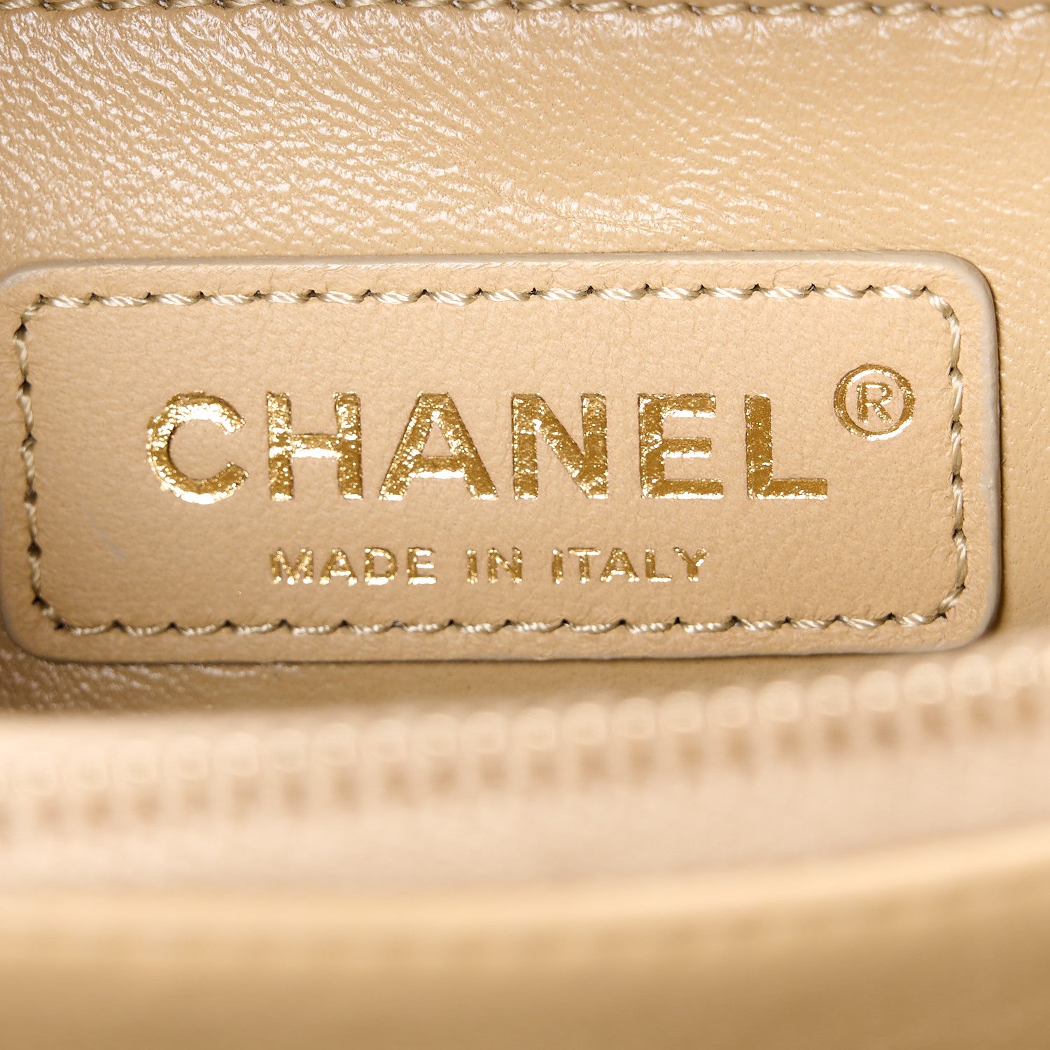 Chanel Caviar Lizard Embossed Quilted Small Coco Handle Flap Dark Beige 6 of 11