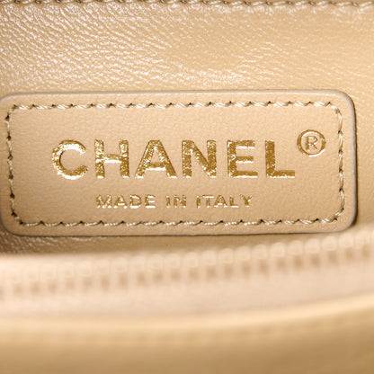 Chanel Caviar Lizard Embossed Quilted Small Coco Handle Flap Dark Beige 6 of 11