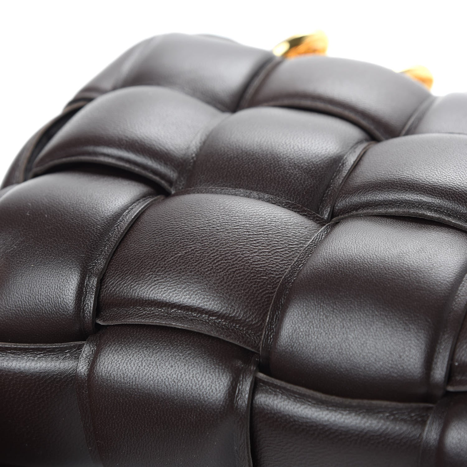 Bottega Veneta Lambskin Maxi Intreccio Padded Chain Cassette Crossbody Bag Black 10 of 10