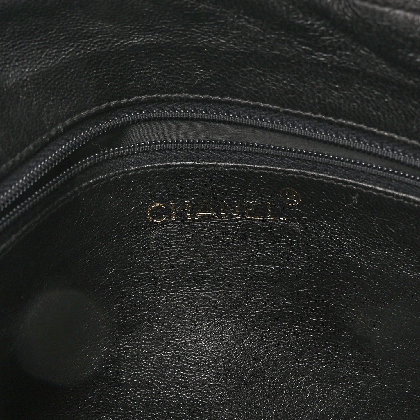 Lambskin Quilted CC Tassel Camera Case Black