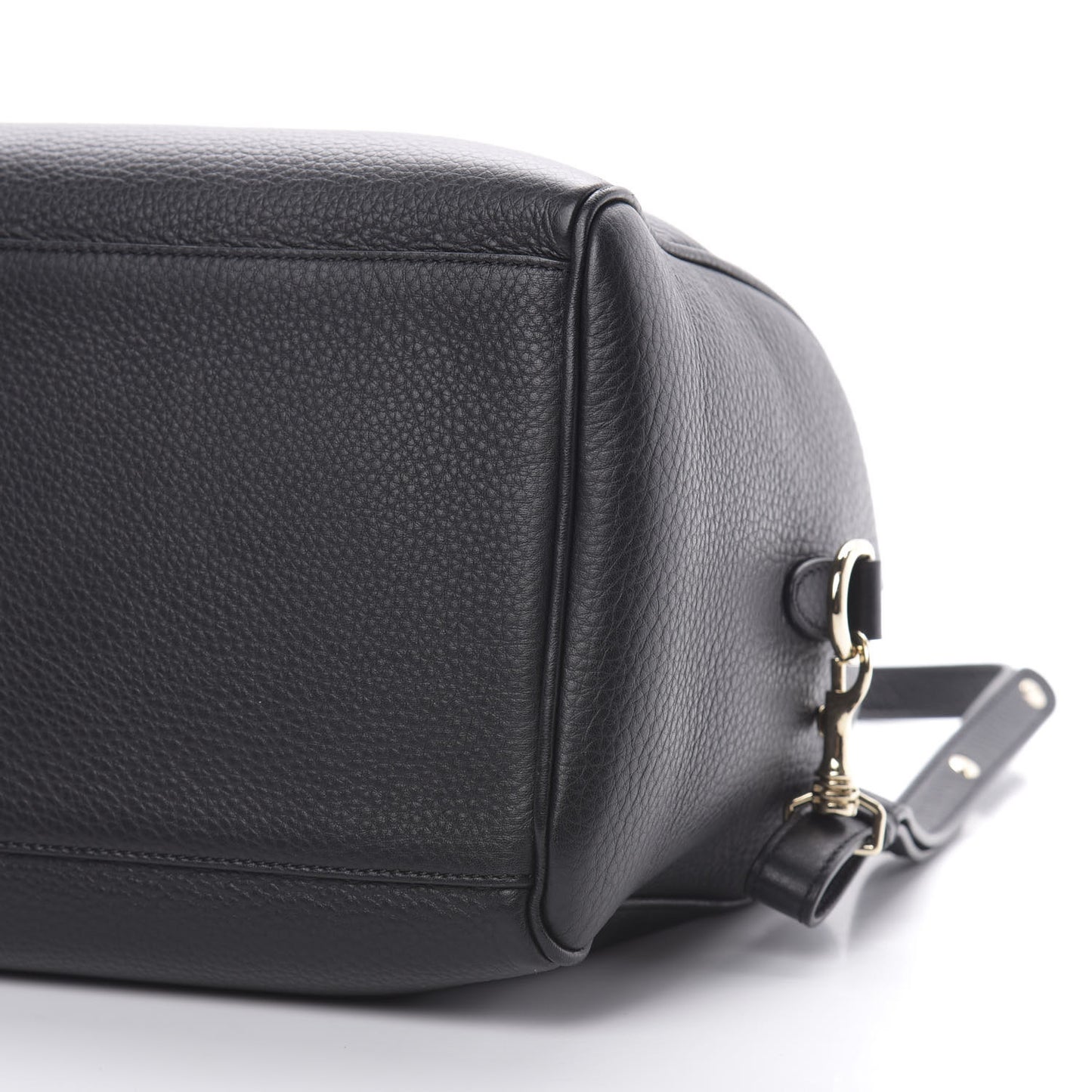 Grained Calfskin Palazzo Bowler Black