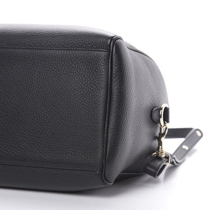 Versace Grained Calfskin Palazzo Bowler Black 9 of 10