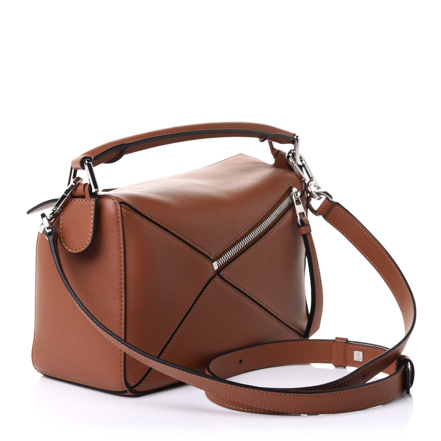 Calfskin Small Puzzle Bag Tan