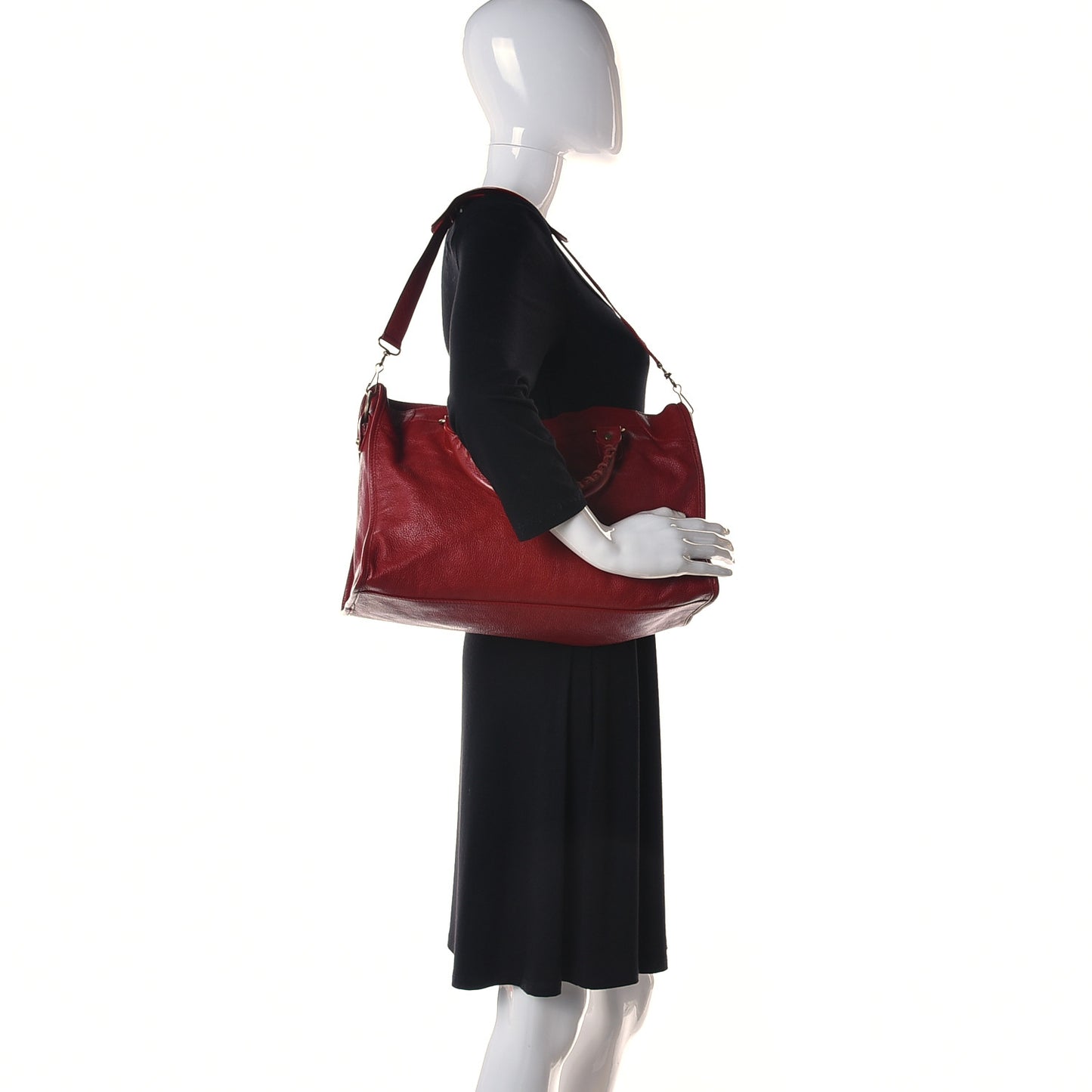 Sugar Goatskin Classic Gold Hardware City Rouge Rouge Coquelicot