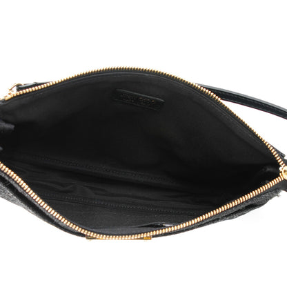 Jimmy Choo Glitter Lame Fabric Rella Clutch Black 5 of 7
