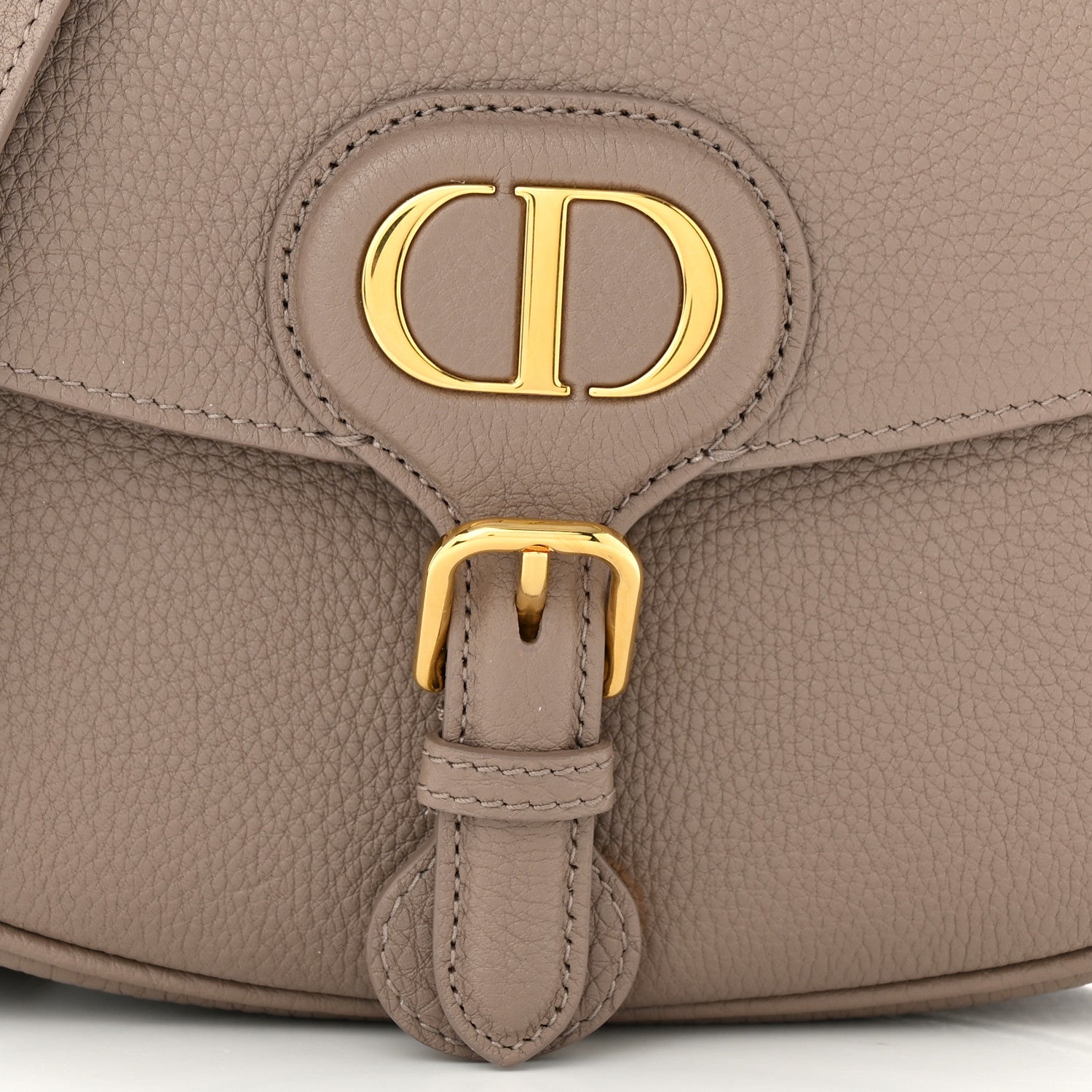 Christian Dior Grained Calfskin Medium Bobby Flap Taupe 8 of 11