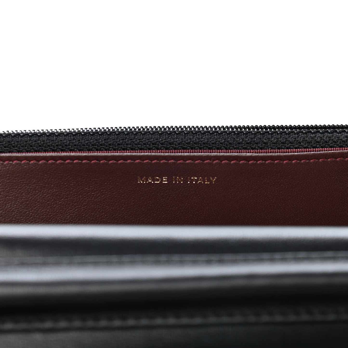 Lambskin Quilted Wallet On Chain WOC Black