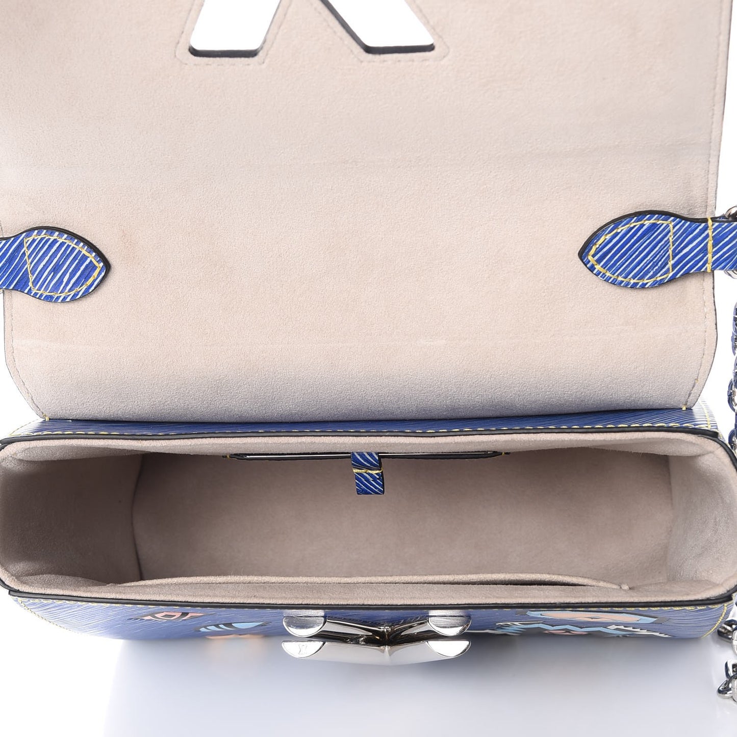 Epi Azteque Twist Shoulder Bag MM Denim Light