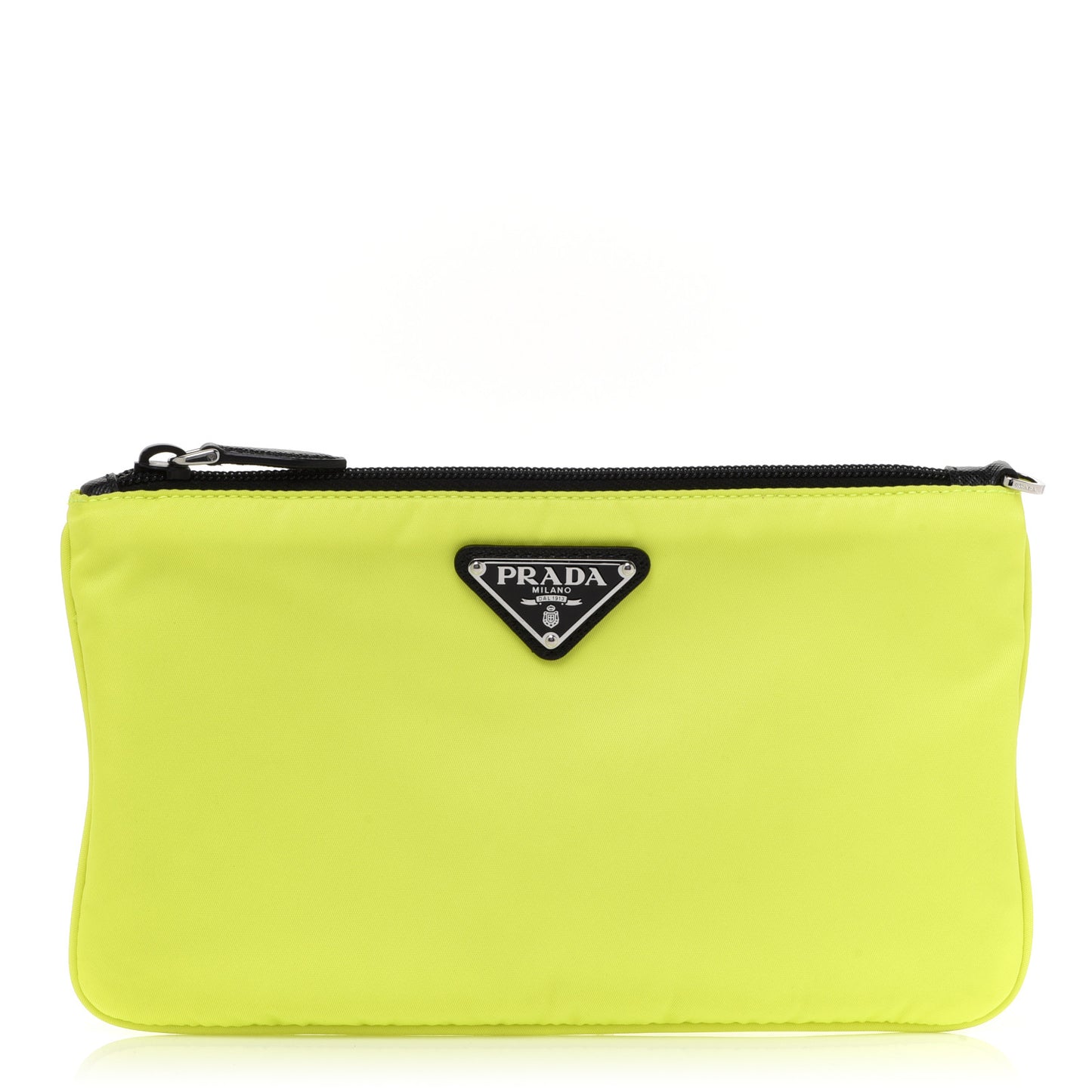 Tessuto Nylon Vela Flat Pouch Neon Yellow