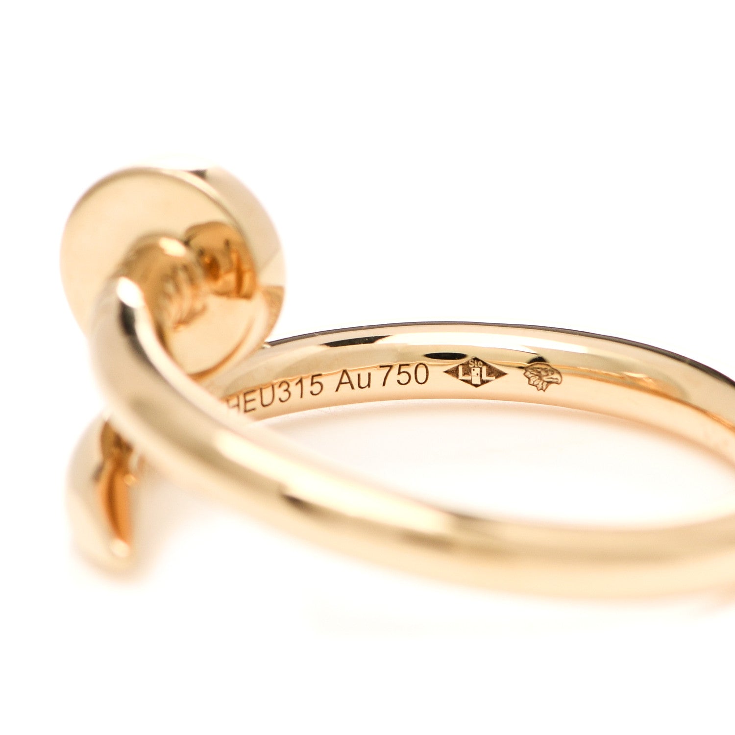 Cartier 18K Yellow Gold Juste Un Clou Ring 58 8.25 5 of 6