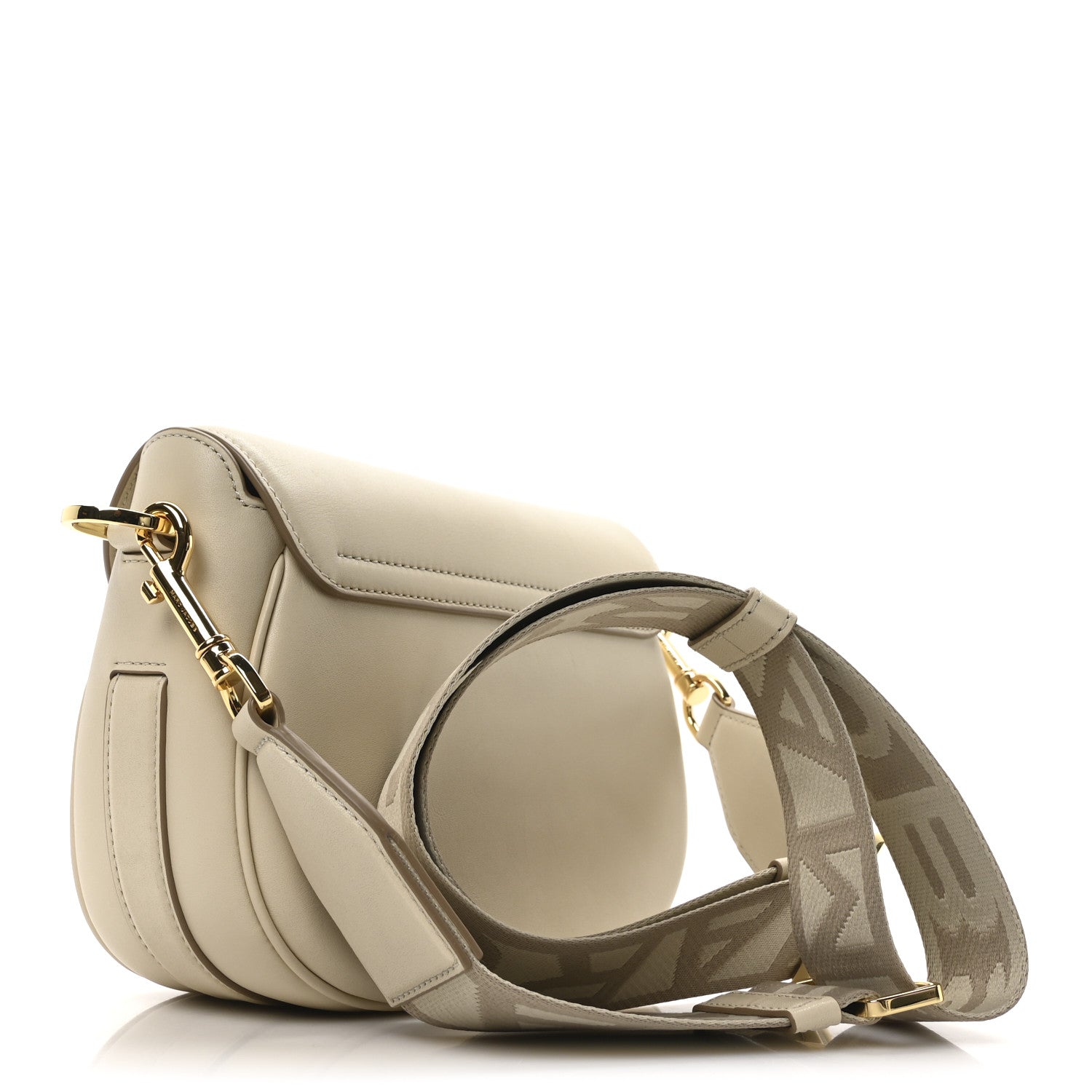 Marc Jacobs Calfskin Large The Covered J Marc Saddle Bag Cloud White 3 of 9
