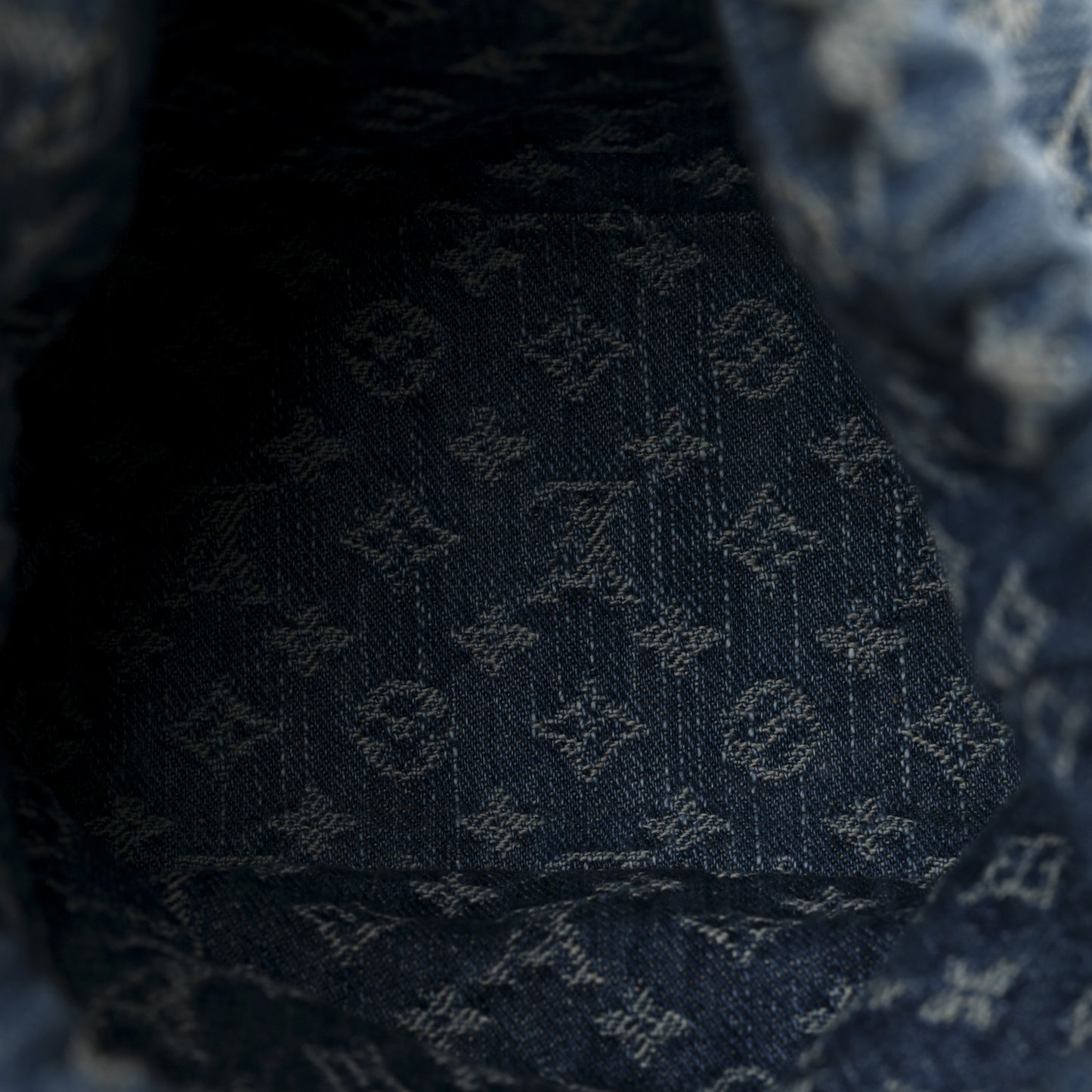 Monogram Denim Nano Noe Blue