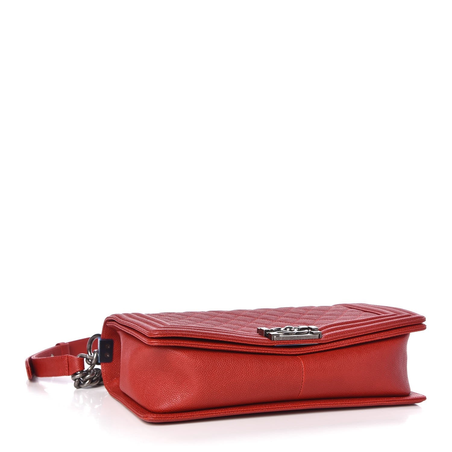 Chanel Caviar Quilted New Medium Boy Flap Red 4 of 8