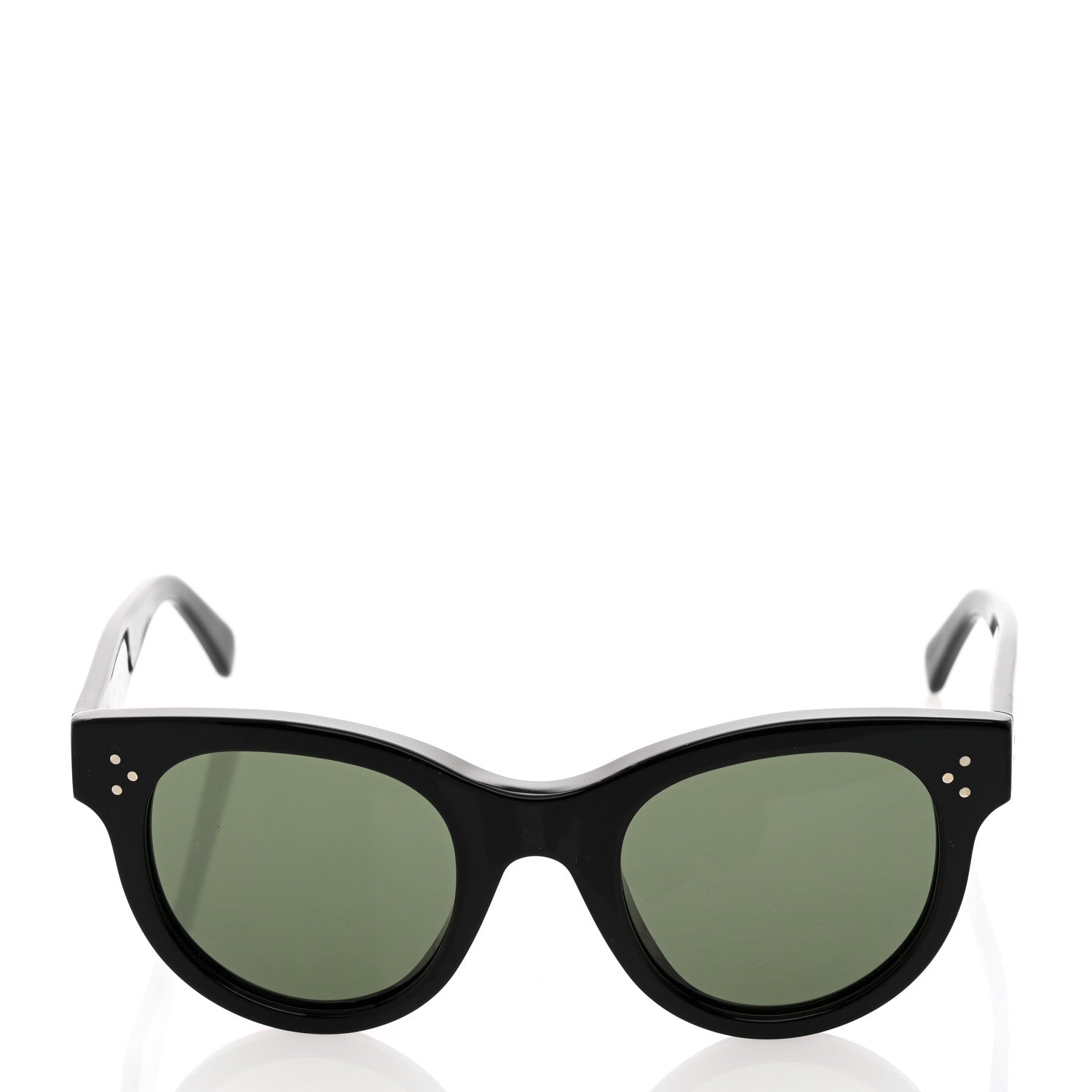 Celine Acetate Studded Mineral Round Sunglasses CL40031N Black 2 of 7