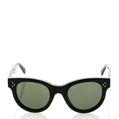 Celine Acetate Studded Mineral Round Sunglasses CL40031N Black 2 of 7
