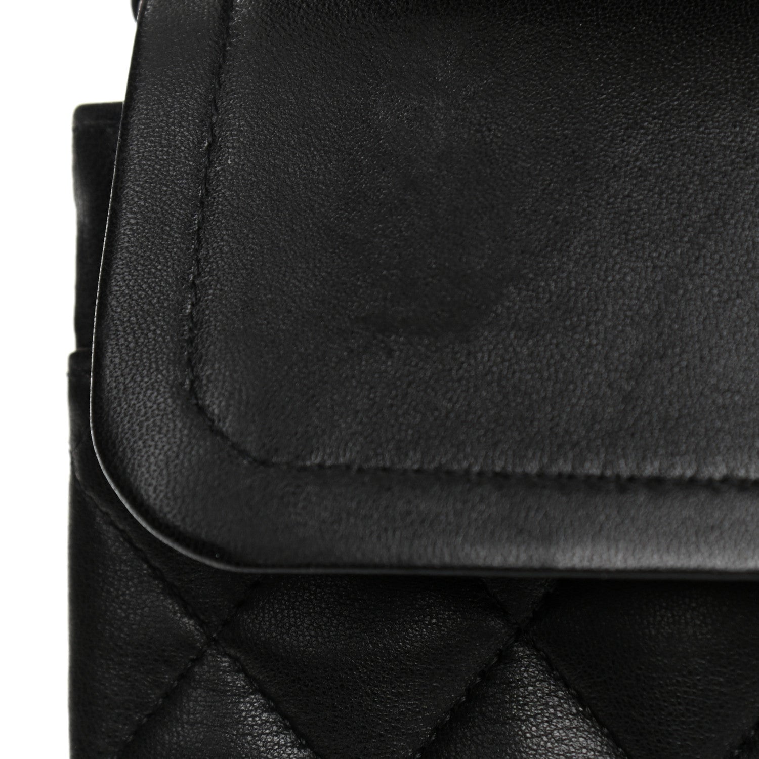 Chanel Lambskin Quilted Medium Double Flap Black 23 of 25