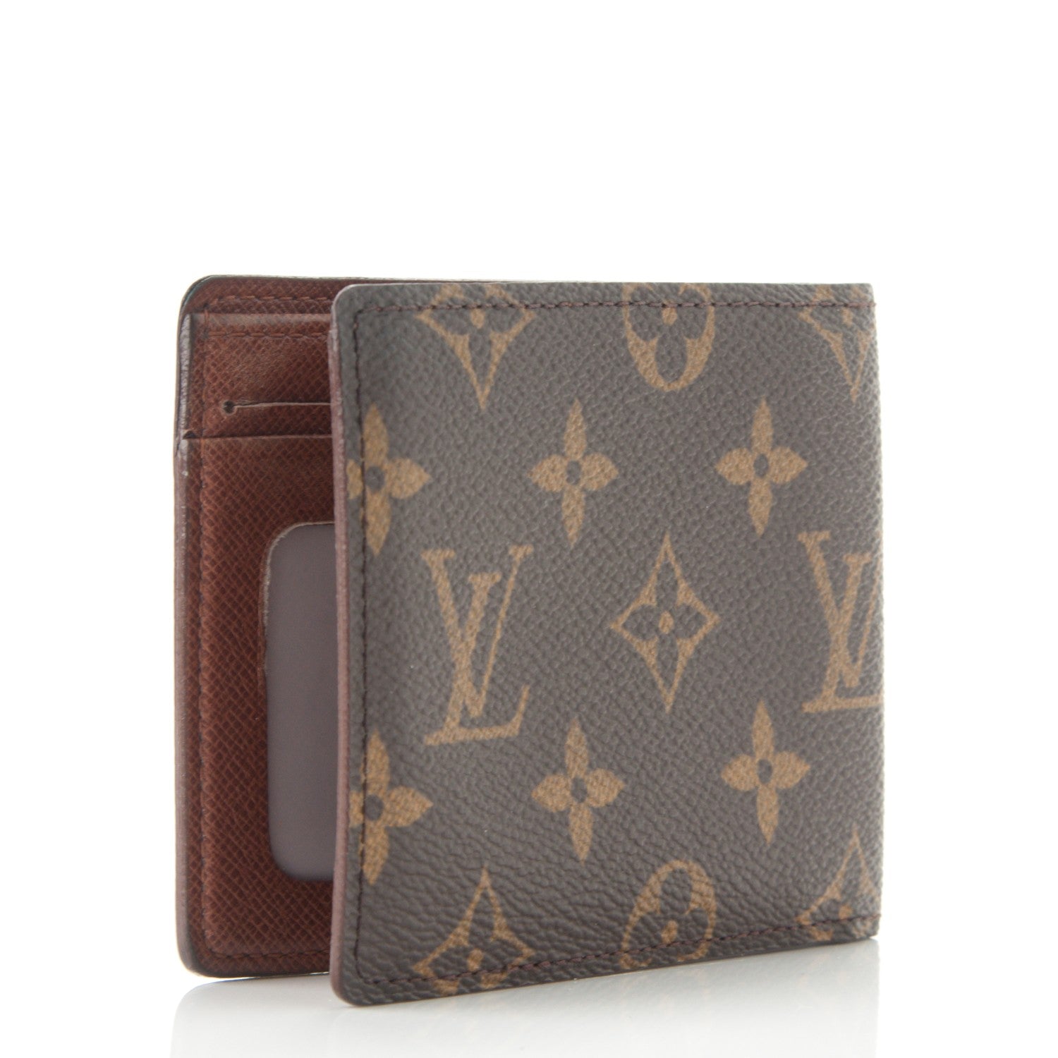 Louis Vuitton Monogram Mens Porte-Billets 3 Card Billfold Wallet 2 of 8