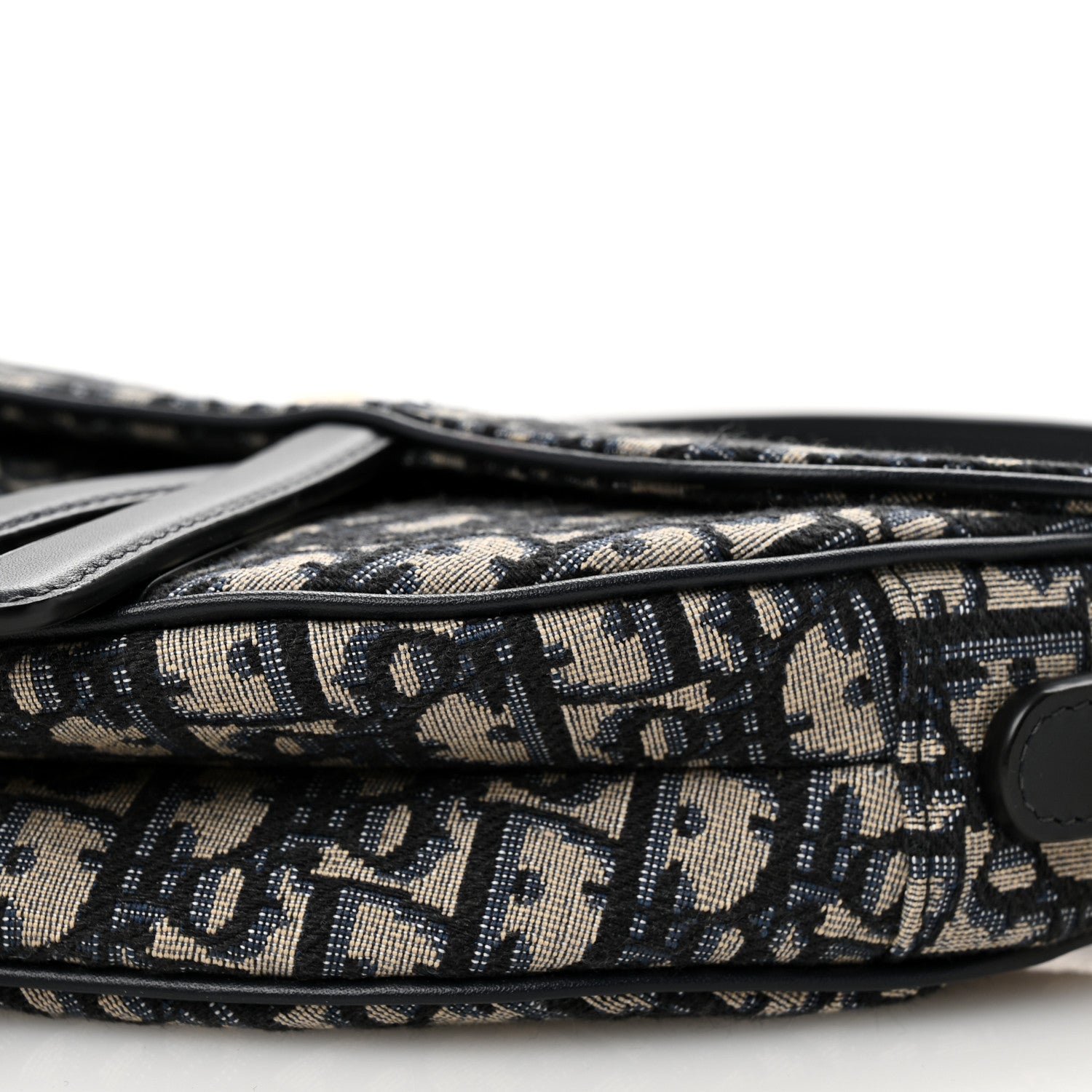 Christian Dior Oblique Saddle Bag With Strap Blue 10 of 10