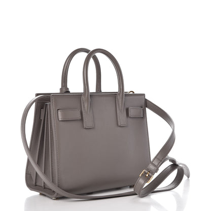Saint Laurent Calfskin Nano Sac De Jour Fog 4 of 10