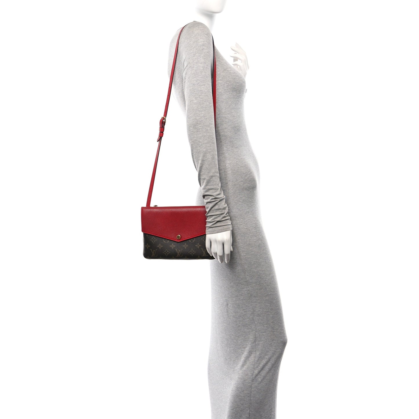 Monogram Twice Pochette Cherry