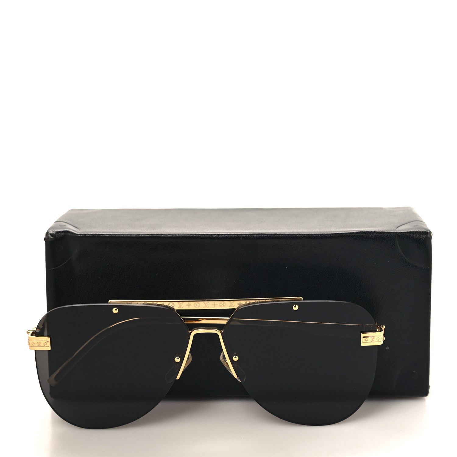 Louis Vuitton Metal LV Ash Sunglasses Z1261W Gold 1541961