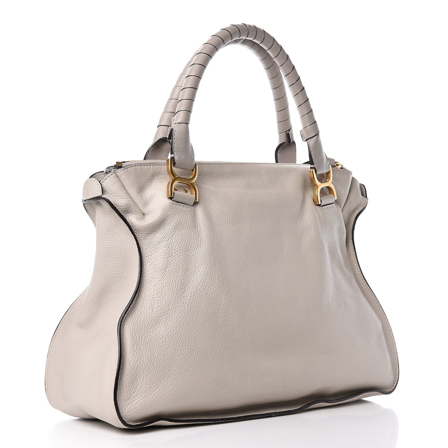 Chloe Calfskin Large Marcie Satchel Dove 3 of 13