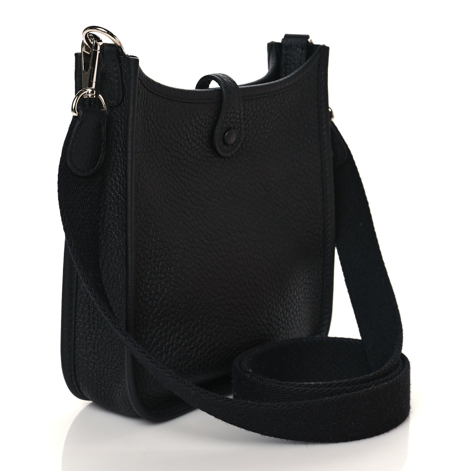 Hermes Taurillon Clemence Evelyne TPM Black 3 of 11