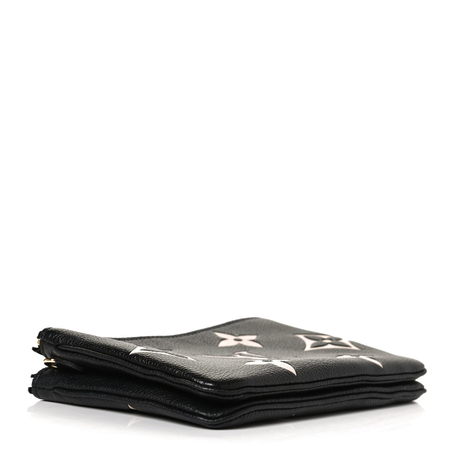 Empreinte Monogram Giant Double Zip Pochette Black Cream