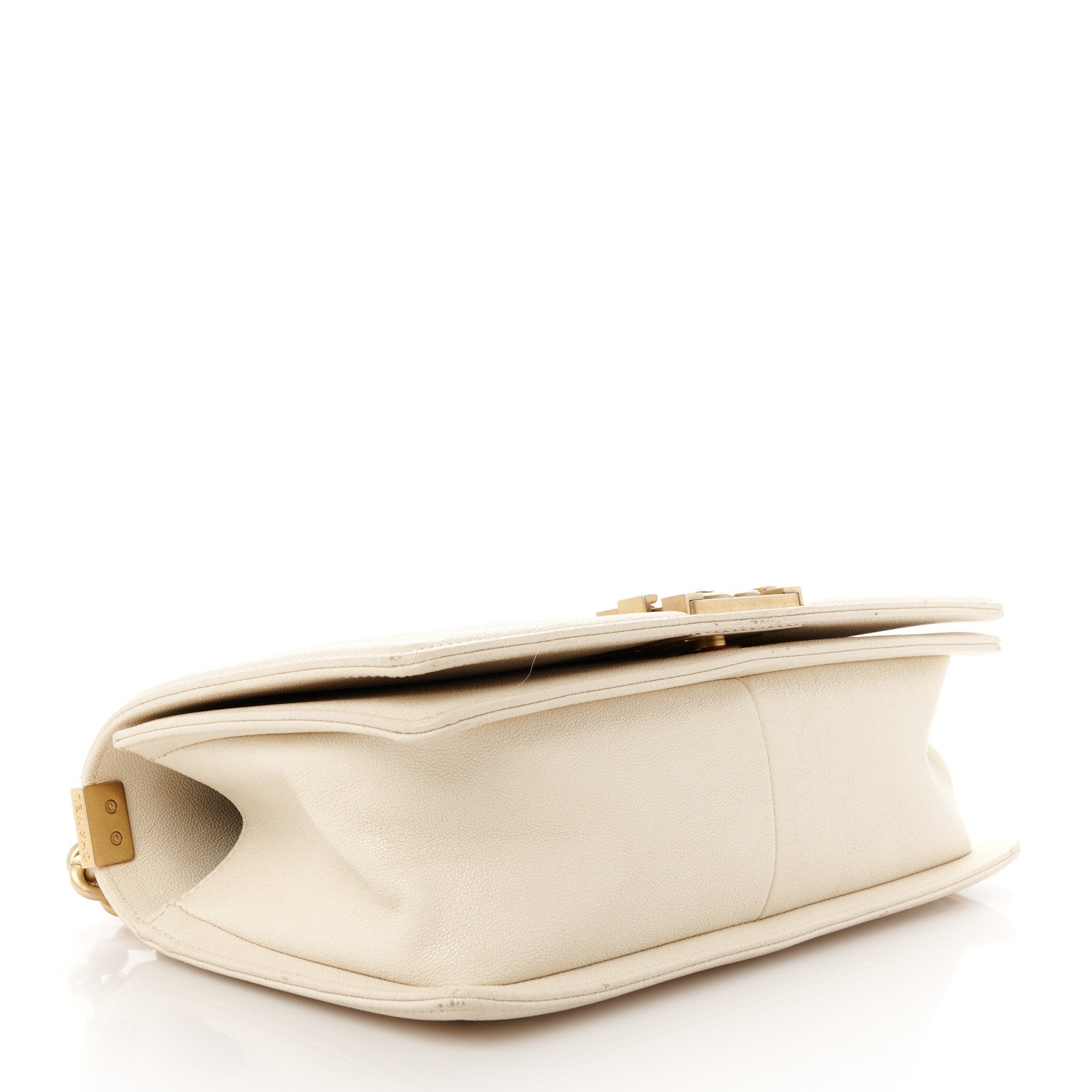 Chanel Caviar Quilted Medium Boy Flap White 4 of 11