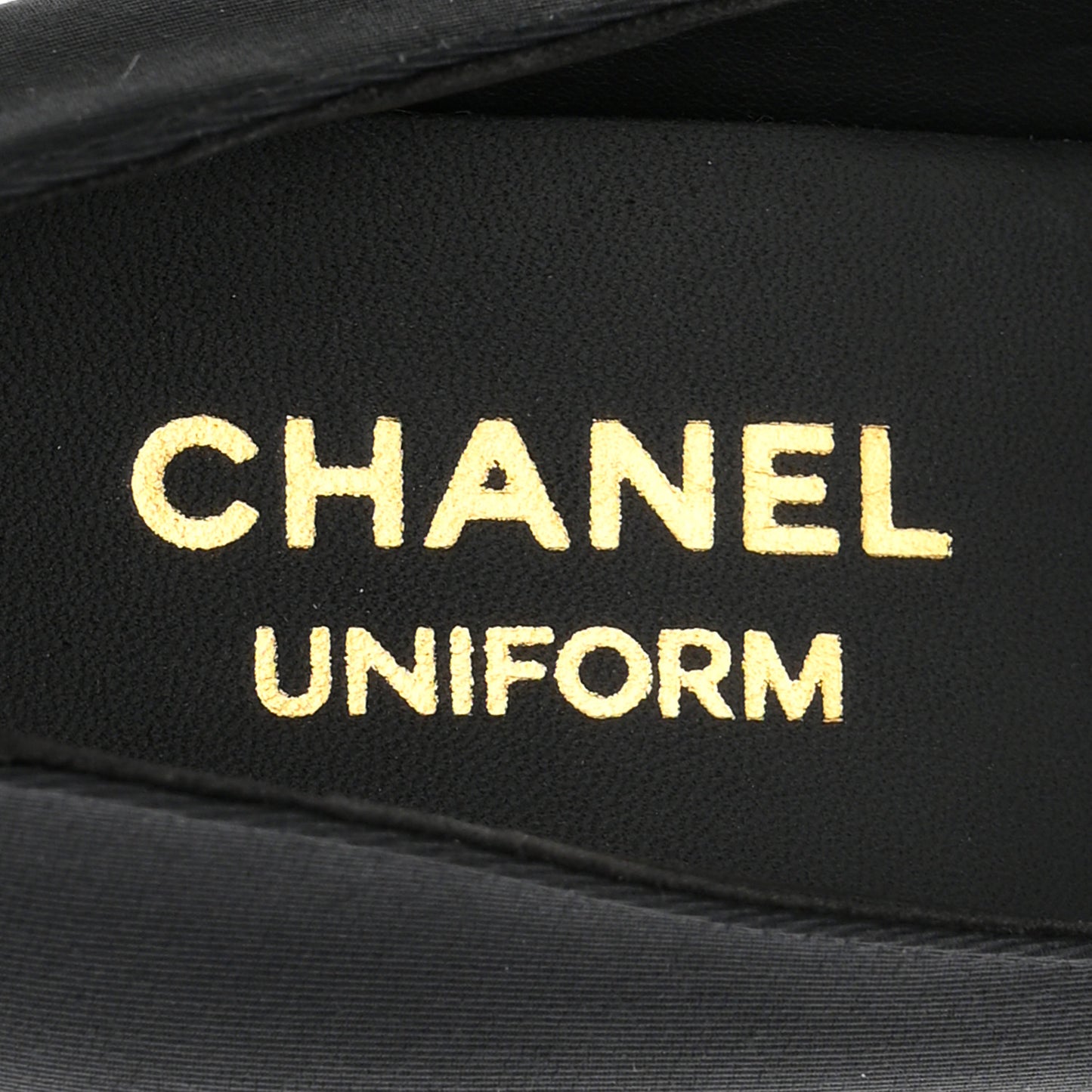 Grosgrain Cap Toe Uniform Pumps 35 Black