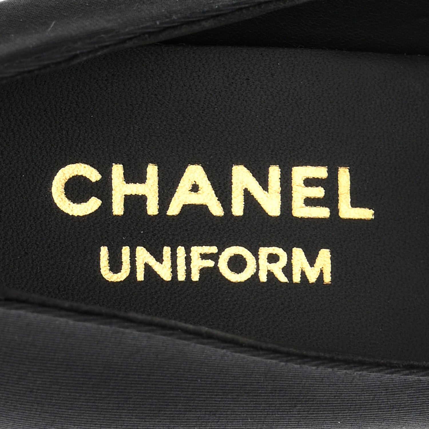 Chanel Grosgrain Cap Toe Uniform Pumps 35 Black 8 of 9